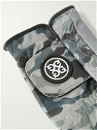G/FORE - Delta Force Camouflage-Print Perforated Leather Golf Glove - Gray