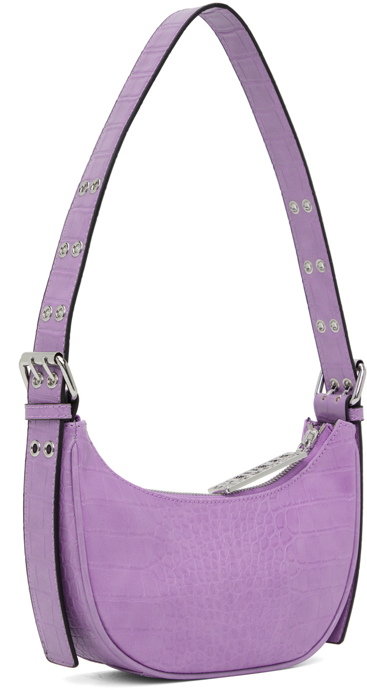 Versace Jeans Couture Purple Zip Shoulder Bag Versace