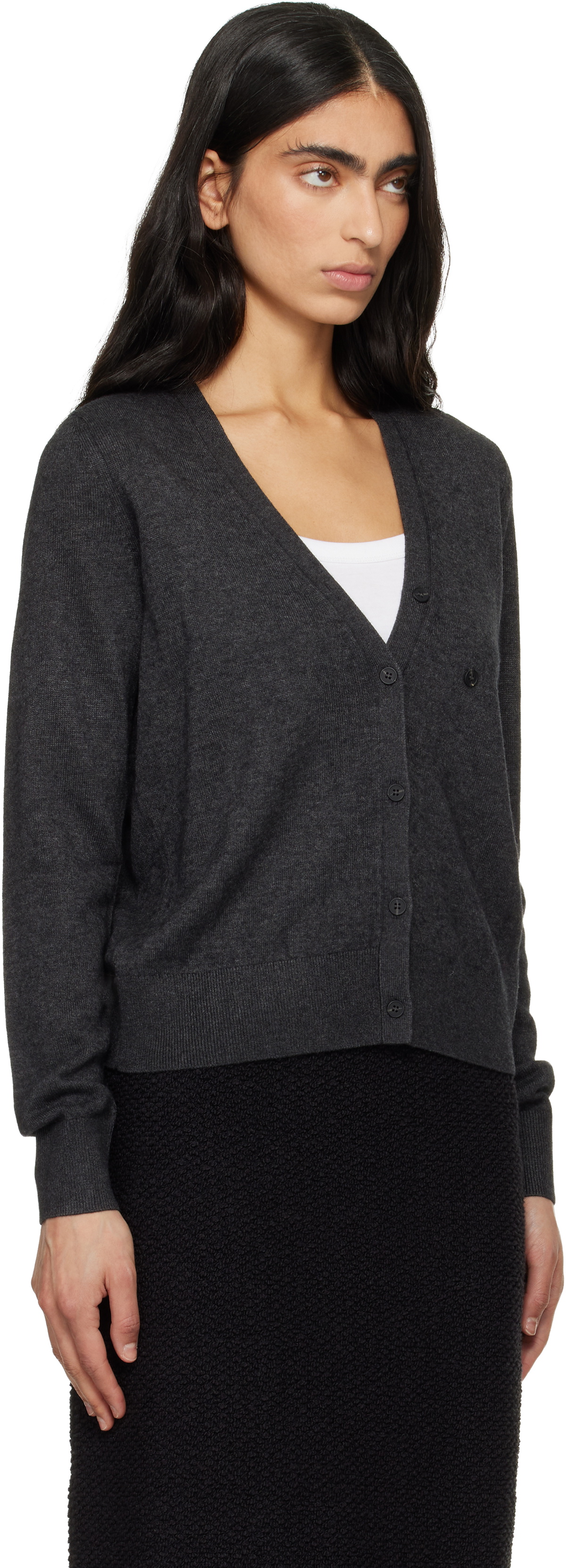 Isabel Marant Gray Carline Essential Fluid Knit Cardigan