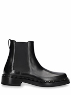 VALENTINO GARAVANI - 35mm Rockstud Beatle Leather Boots