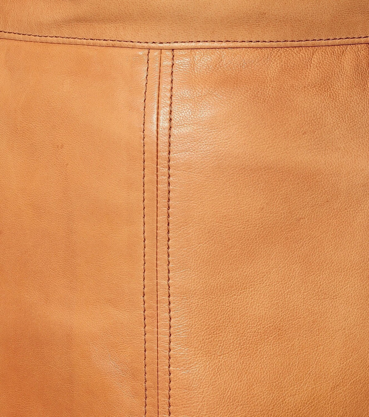 Prada Leather midi skirt