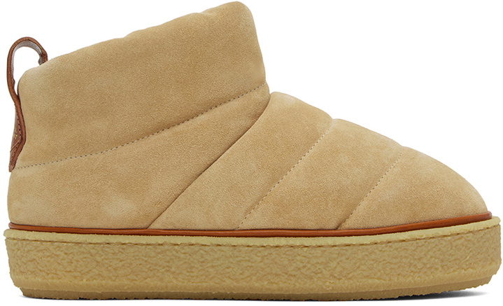 Photo: Isabel Marant Tan Suede Pillow Boots