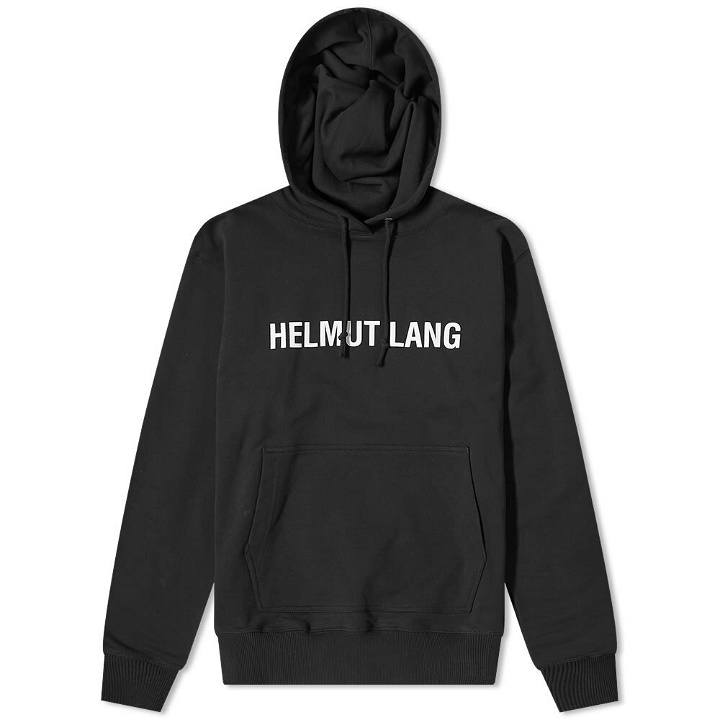 Photo: Helmut Lang Men's Core Logo Popover Hoody in Black