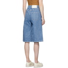 Sunnei Blue Denim Shorts