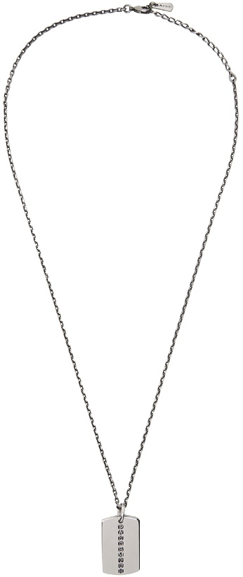 Photo: Paul Smith Silver Dog Tag Necklace