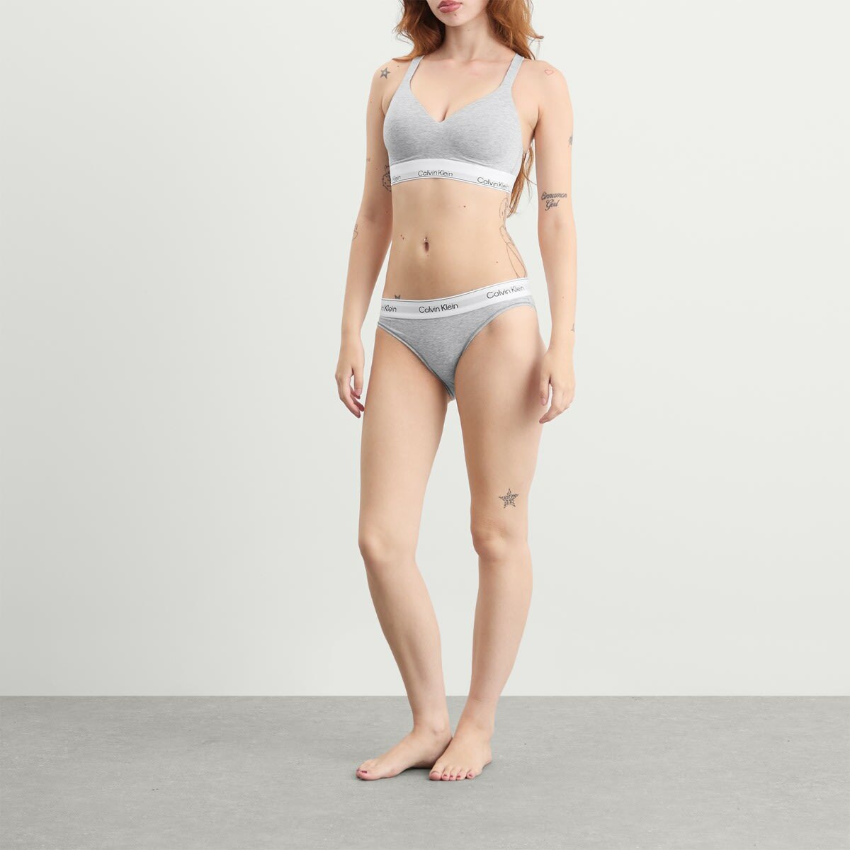 Calvin Klein Women's Icon Bikini Brief in Grey Heather