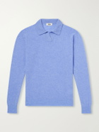 Altea - Wool and Cashmere-Blend Polo Sweater - Blue
