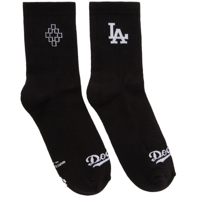 Photo: Marcelo Burlon County of Milan Black L.A. Dodgers Short Socks
