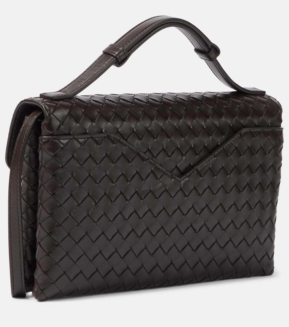 Bottega Veneta Knot Lock Intrecciato leather crossbody bag