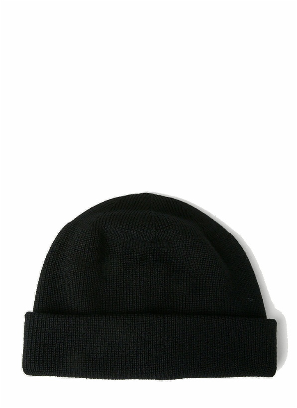 Photo: 6 Moncler 1017 ALYX SM - Logo Patch Beanie Hat in Black