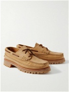 Yuketen - Nubuck Boat Shoes - Brown