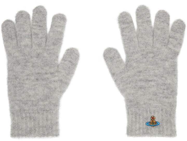 Photo: Vivienne Westwood Gray Fluffy Gloves