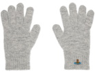 Vivienne Westwood Gray Fluffy Gloves