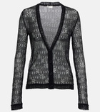 Saint Laurent - Patterned semi-sheer cardigan