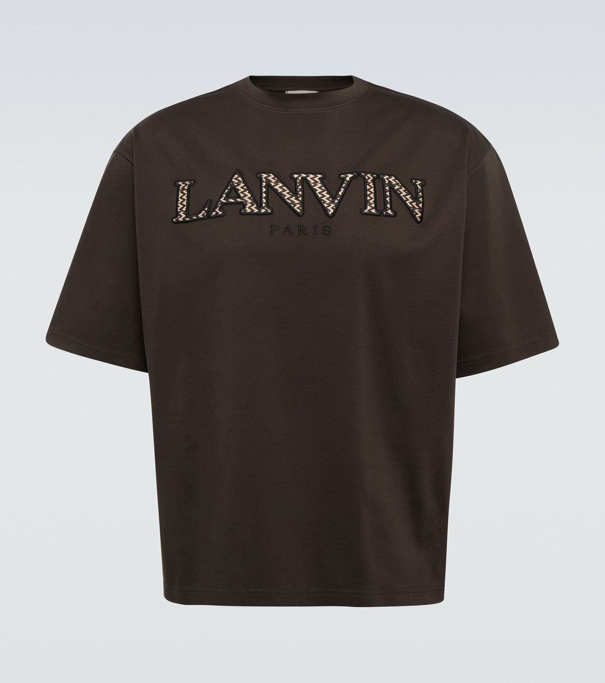 Lanvin - Logo embroidered cotton T-shirt Lanvin