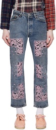NOMA t.d. Blue Embroidered Jeans