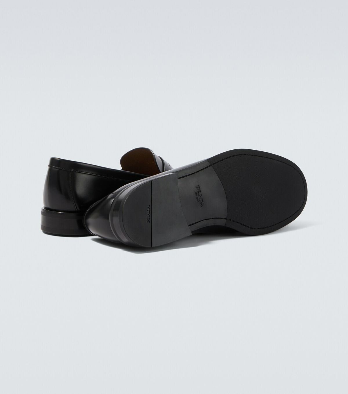 Prada Leather penny loafers