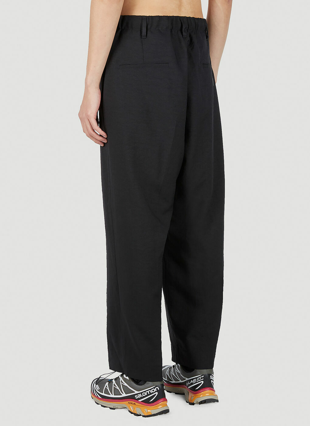 Y-3 - Baggy Track Pants in Black Y-3