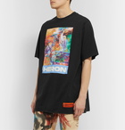 Heron Preston - Embroidered Printed Organic Cotton-Jersey T-Shirt - Black