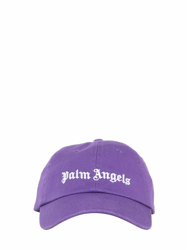 Photo: PALM ANGELS - Logo Embroidery Cotton Canvas Cap