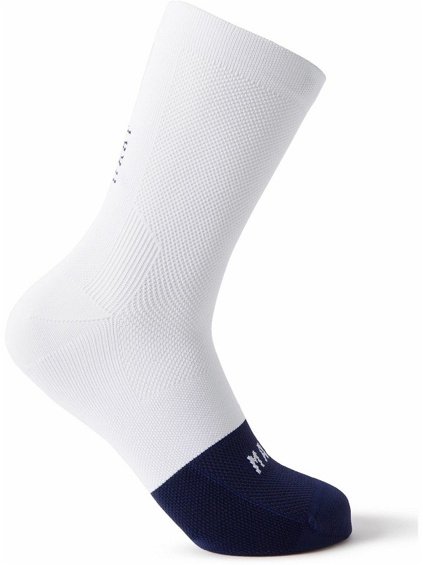 Photo: MAAP - Division Colour-Block Stretch-Knit Cycling Socks - White