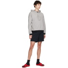 Versace Gray Printed Cotton-Jersey Hoodie