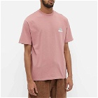 Butter Goods Men's Heavyweight Pigment Dye T-Shirt in Washed Berry