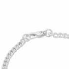 Gucci Men's Oval Tag Bracelet in Silver