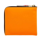 Comme des Garçons SA3100SF Super Fluo Wallet in Yellow/Light Orange