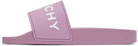 Givenchy Purple Rubber Pool Slides