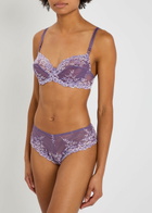 Wacoal Embrace Embroidered Lace Underwired bra Purple