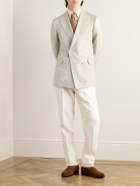 Kingsman - Double-Breasted Linen Blazer - Neutrals