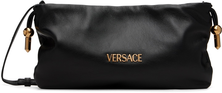 Photo: Versace Black 'Versace Tag' Nappa Mini Bag