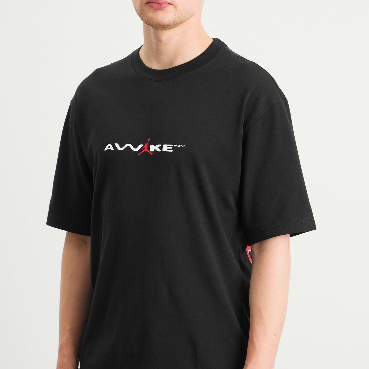 Air Jordan Men's x Awake T-Shirt in Black/White/University Red