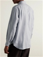 Charvet - Brushed Cotton and Wool-Blend Shirt - Gray