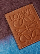 Loewe - Logo-Appliquéd Two-Tone Mohair and Wool-Blend Cushion