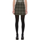 Alexachung Green Check Please Miniskirt