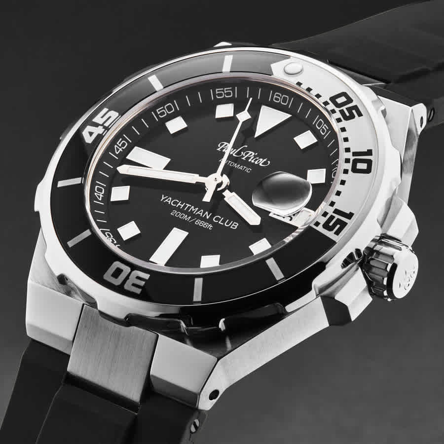 Paul Picot Yachtmanclub Automatic Black Dial Mens Watch P1251NBL.SG.3614CM001