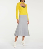 Loewe Pleated-buckle leather ankle boots