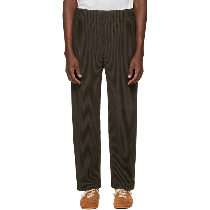 Photo: HOMME PLISSÉ ISSEY MIYAKE Brown Monthly Colors July Trousers