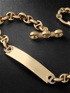 HOORSENBUHS - Open-Link Monogram 5mm Gold Diamond Bracelet - Gold