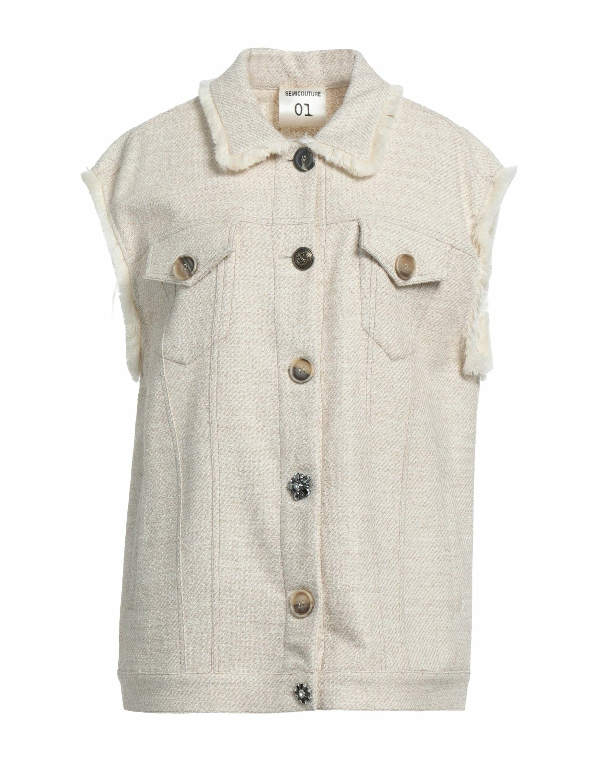 Semicouture Womens Jacket in Beige