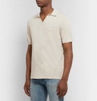 NN07 - Ryan Knitted Cotton and Linen-Blend Polo Shirt - Ecru