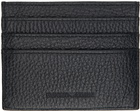 Emporio Armani Black Bonded Card Holder