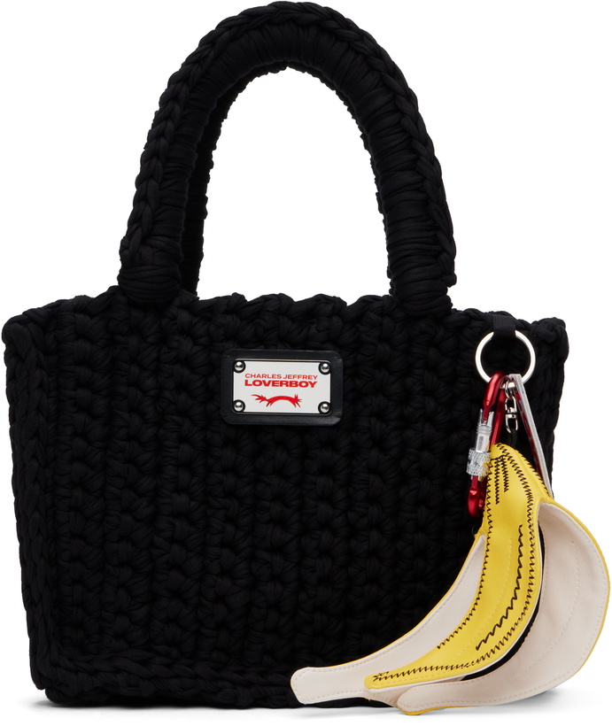 Photo: Charles Jeffrey LOVERBOY Black Knitted Bucket Tote