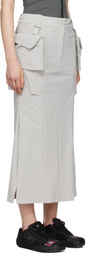 HYEIN SEO Gray Cargo Midi Skirt & Top Set