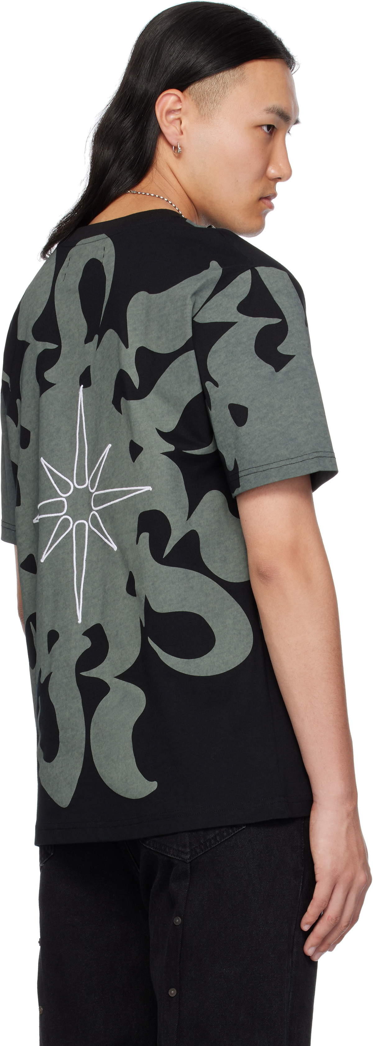KUSIKOHC Black Logo Print T-shirt