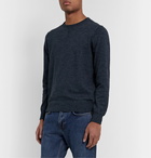 Faherty - Sconset Mélange Cotton and Cashmere-Blend Sweatshirt - Blue