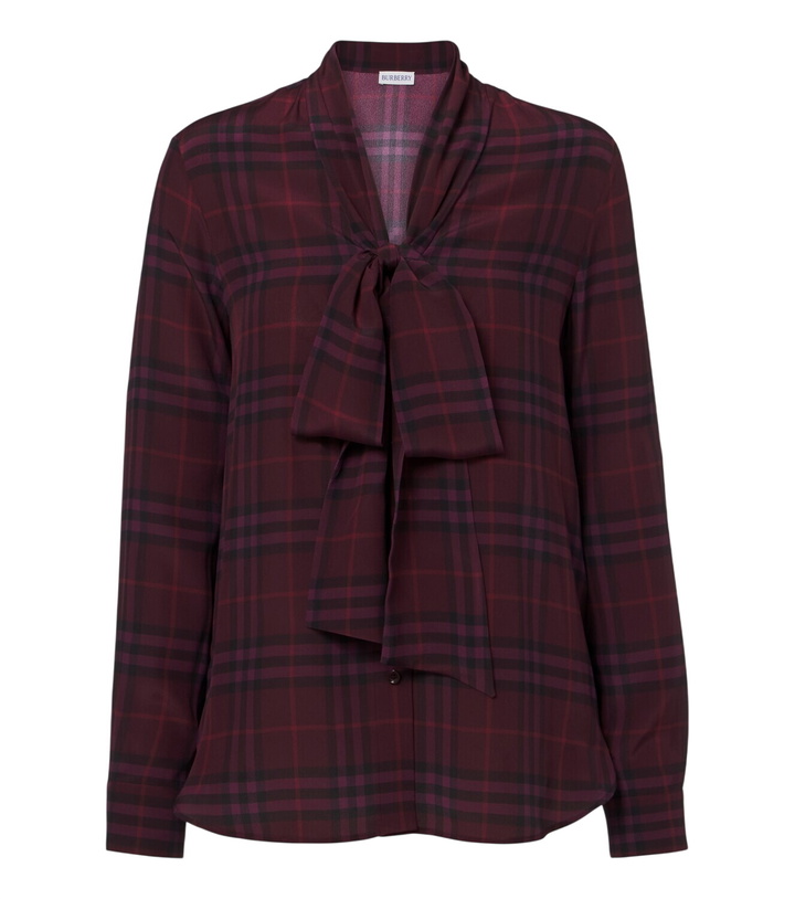 Photo: Burberry Rhiannon Burberry Check silk blouse