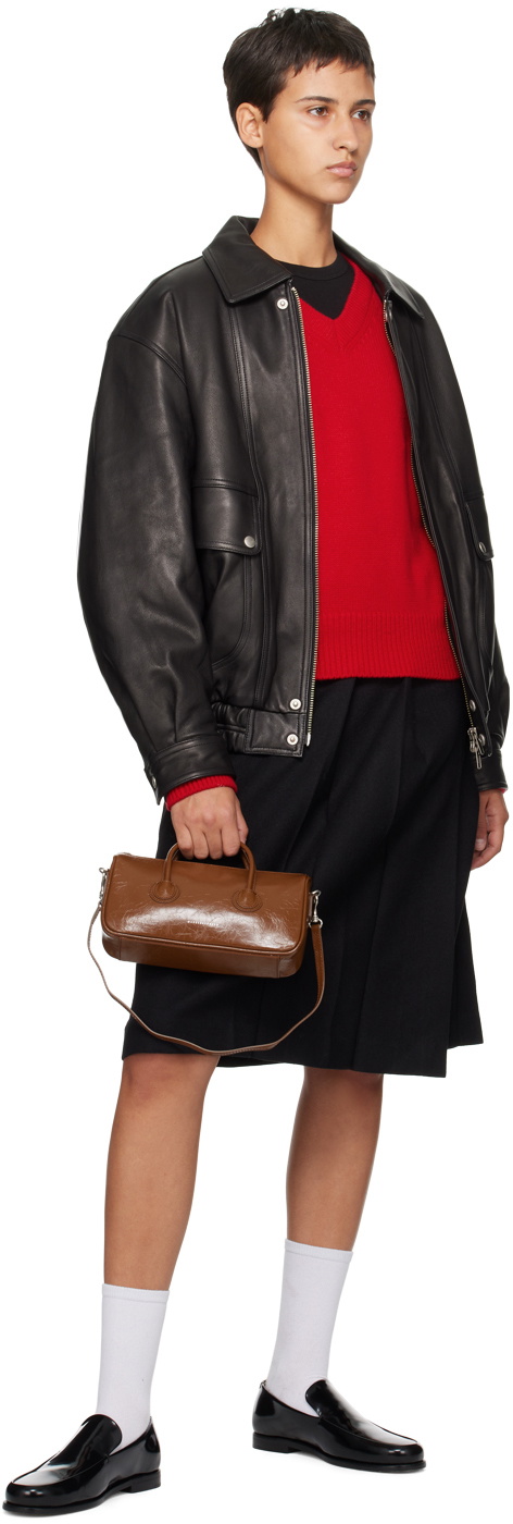Dunst Black Belted Midi Skirt